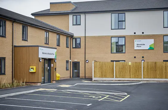 Woodside Place - An outside view of the home