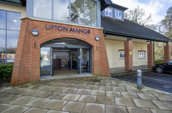 Upton Manor - An outside view of the home