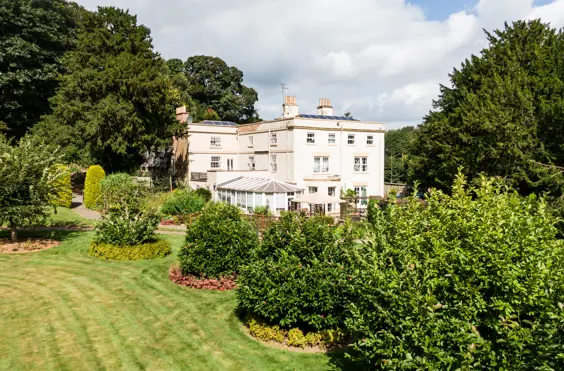 Coxbench Hall - An outside view of the home