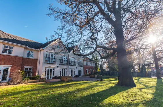 Hall Park Care Home - An outside view of the home