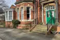 An outside view of the home